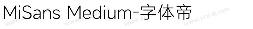MiSans Medium字体转换